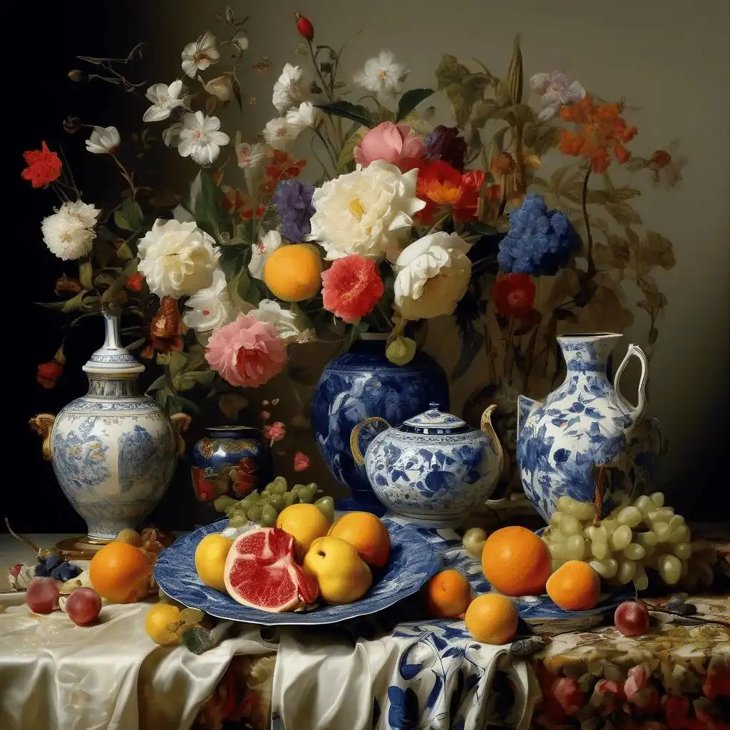 Still Life with Calligraphy Plate – Feyhaman Duran