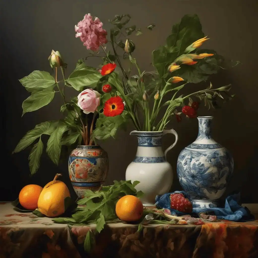 Still life with plant (Unfinished) – Iman Shaggag
