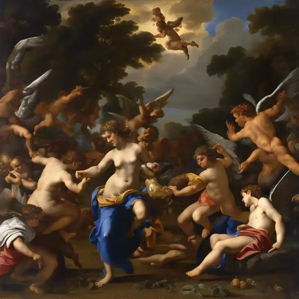 Bacchanal of Putti – Nicolas Poussin