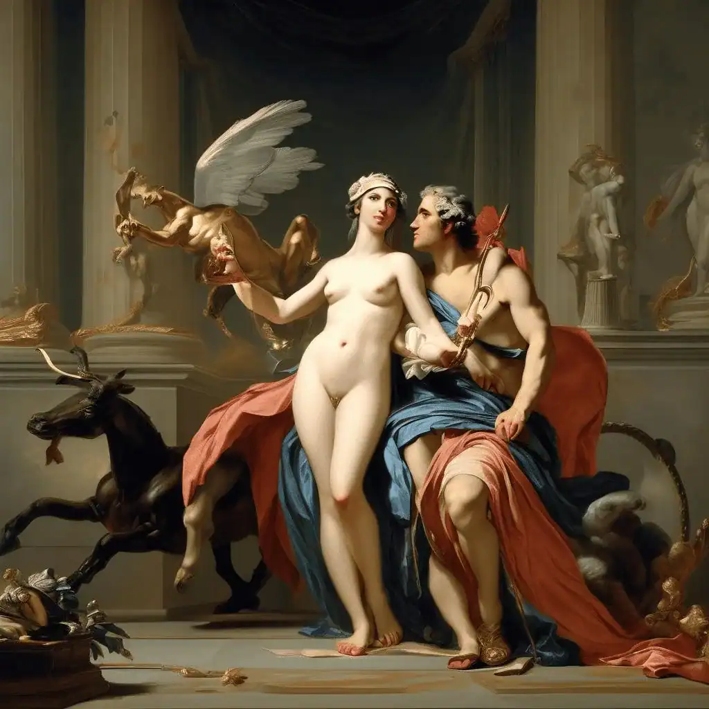 Paris and Helen – Jacques-Louis David